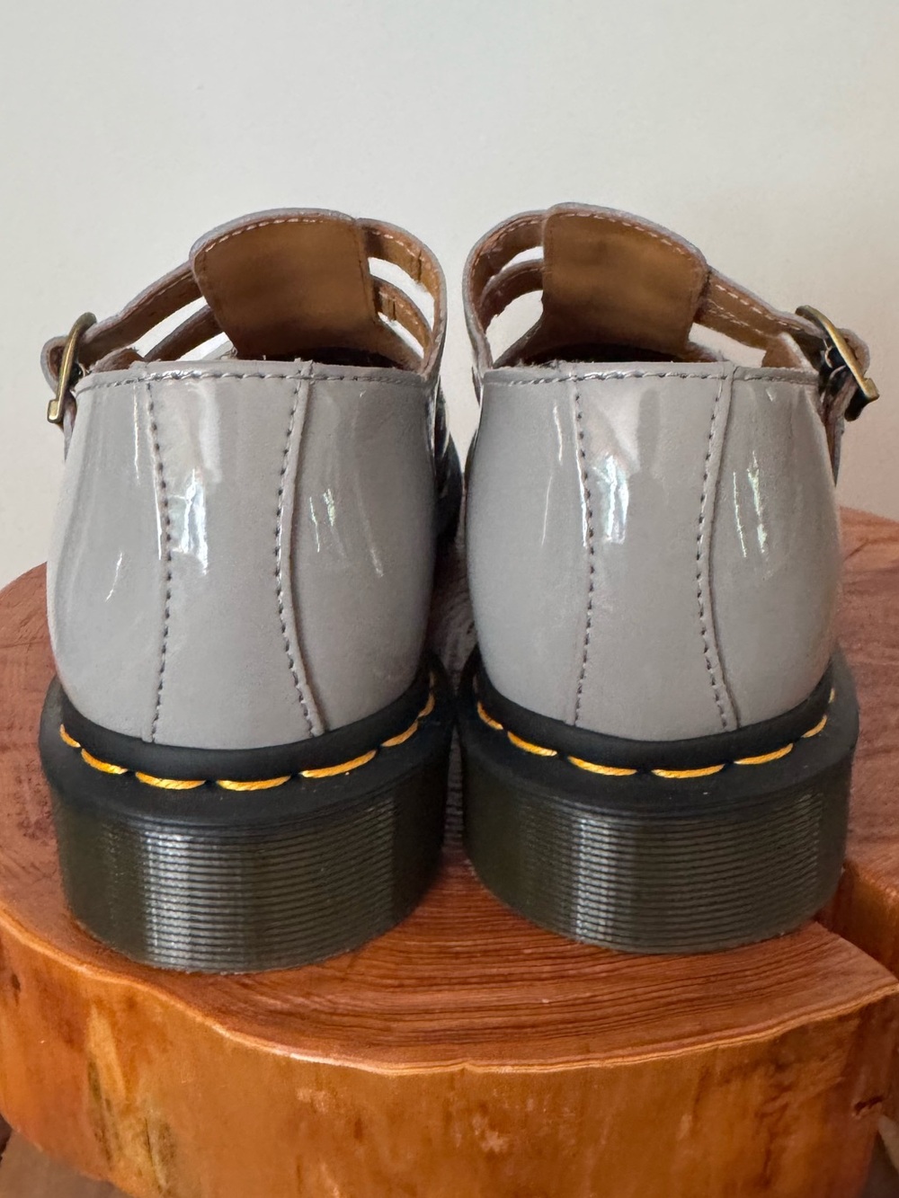 8065 PATENT LEATHER MARY JANE SHOES Grey Patent Lamper NEW Without Box Sz 8 - Picture 9 of 13